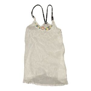 Roxy Girls Swimsuit Coverup Embroidered Size Large